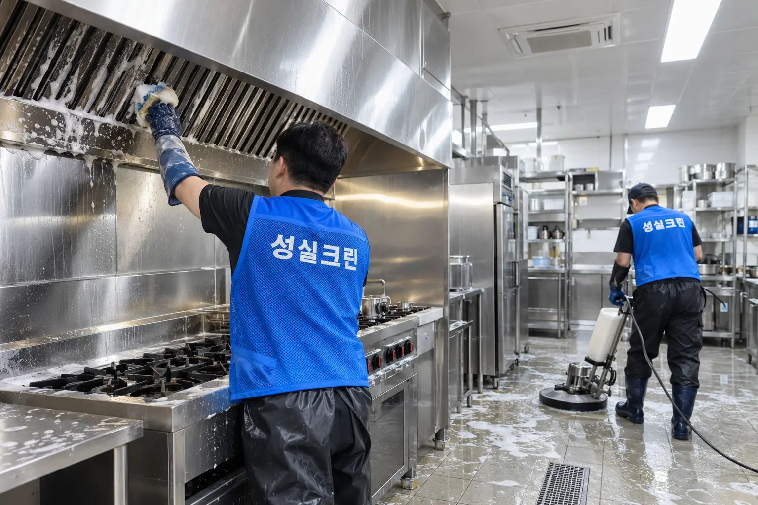 의왕시 기름때청소 전문업체 성실크린