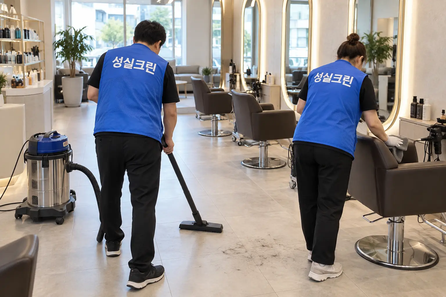 의왕시 미용실·미장원·헤어샵 청소 전문업체 성실크린