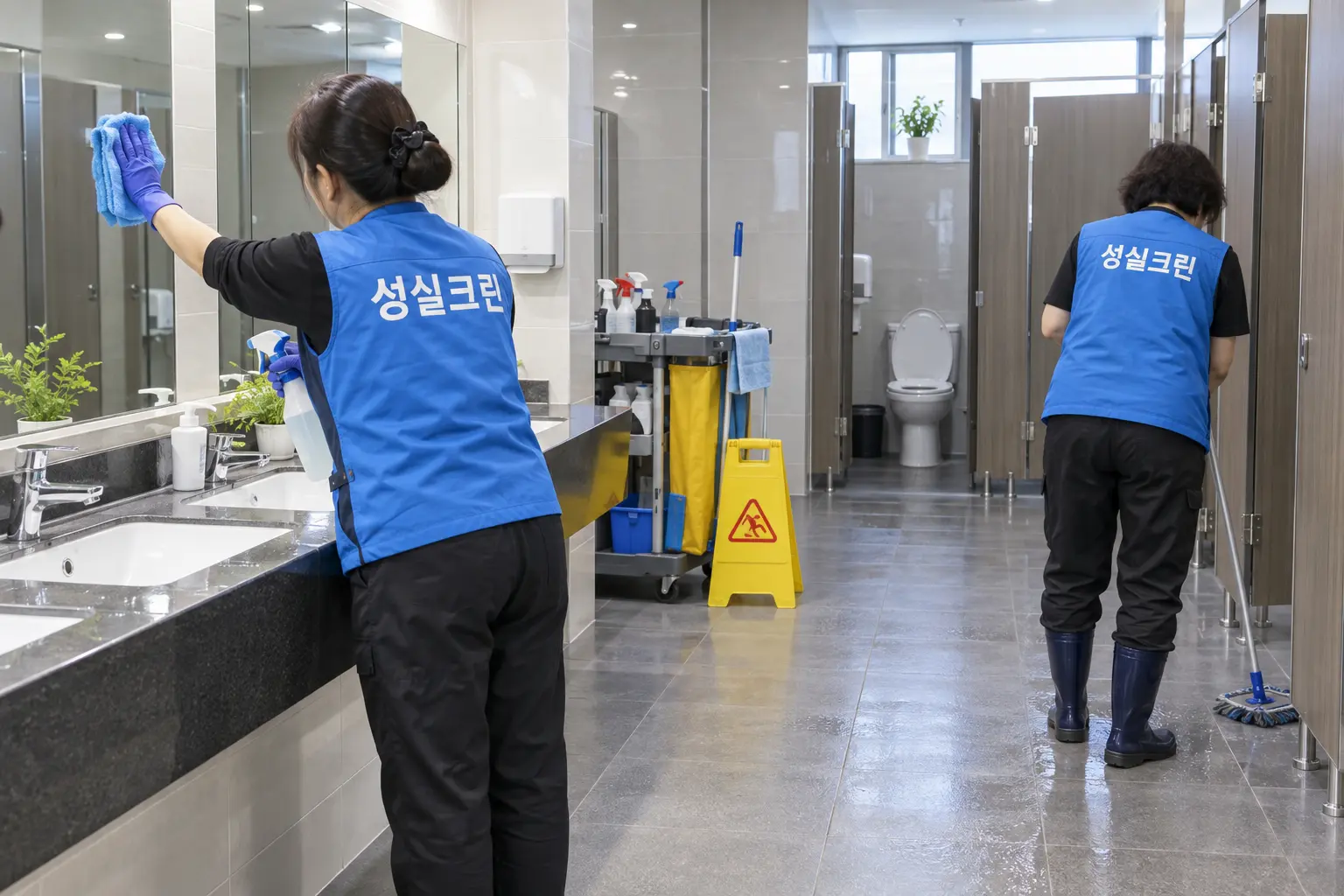 의왕시 화장실청소 전문업체 성실크린